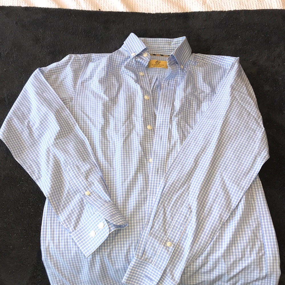 Class/Club blue and white button down